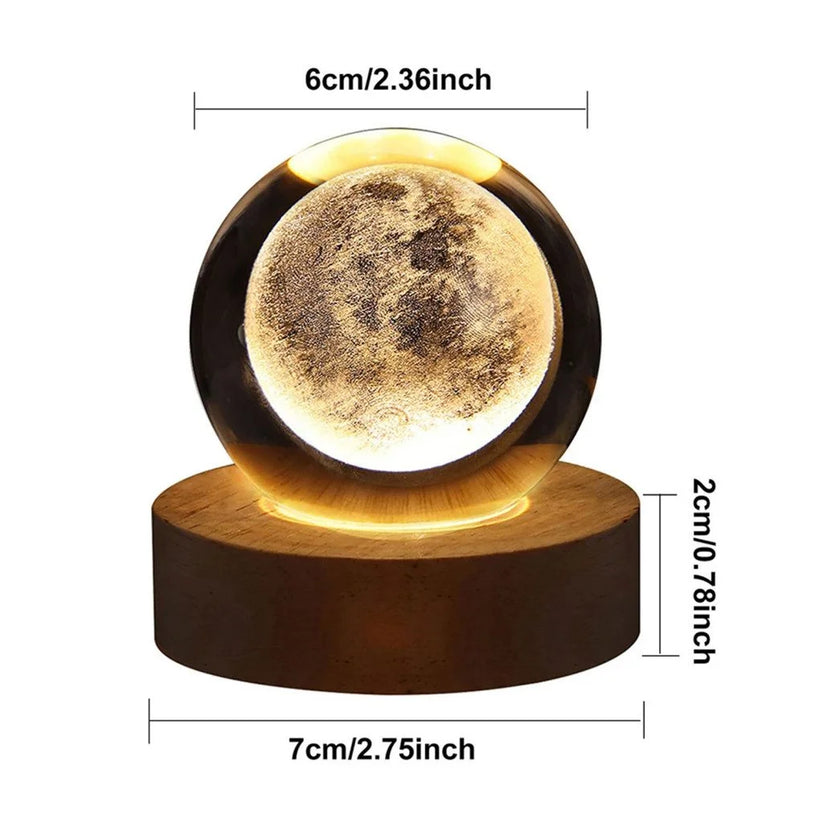 3D MOON BALL LAMP